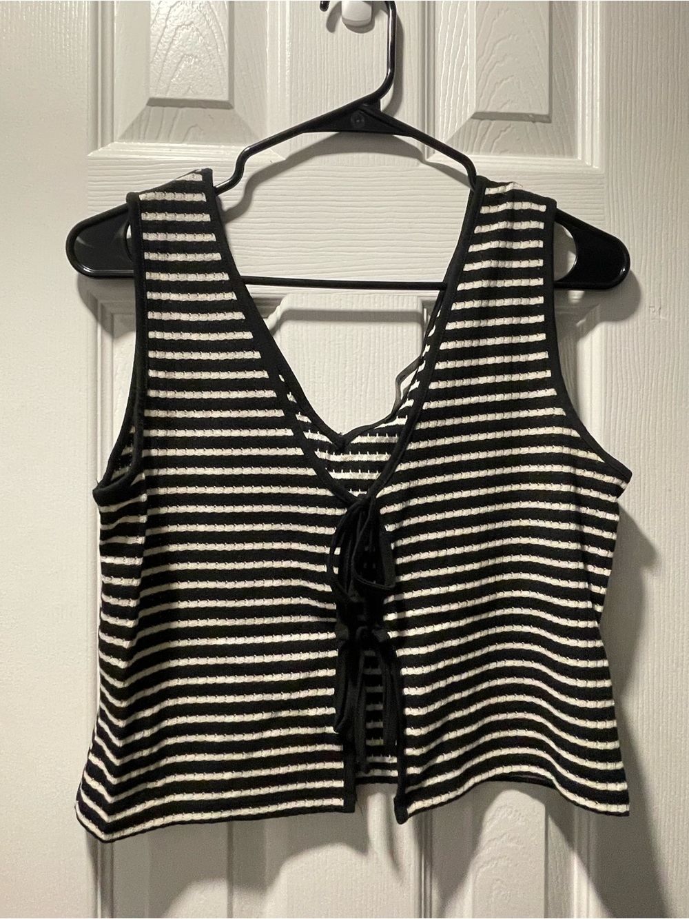 George Striped Cropped Vest Top Size US6
